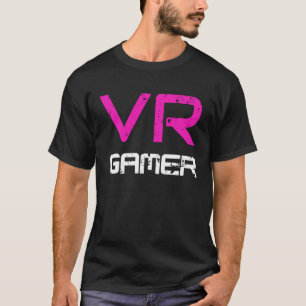 バーチャルリアリティファン向けVRゲーマーPink Tシャツ