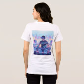 バーチャルリアリティミックス景DJ Tシャツ (裏面全面)
