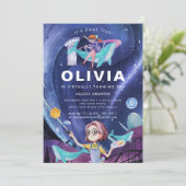 バーチャルリアリティ誕生日パーティーへの招待 招待状 (スタンド正面)