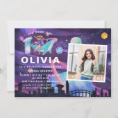 バーチャルリアリティ誕生日パーティー |写真 招待状 (正面)