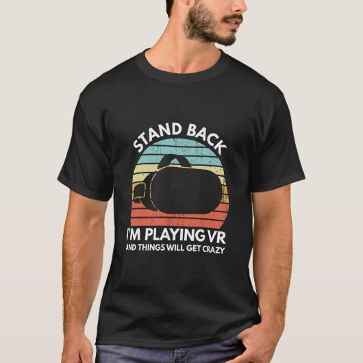 バーチャルリアリティ アスリート おもしろ VR ゲーマー 格言 1 Tシャツ (正面)