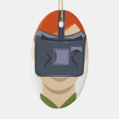 バーチャルリアリティ セラミックオーナメント (右)