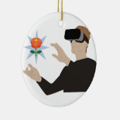 バーチャルリアリティ セラミックオーナメント (右)