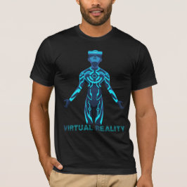 バーチャルリアリティ- VRのギアの丸首のTシャツ Tシャツ