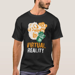 バーチャルリアリティVRゲームゲームプレイヤーMonkey Ape Tシャツ