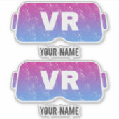 バーチャルリアリティVRヴィンテージゲーマービデオグラス シール (正面)