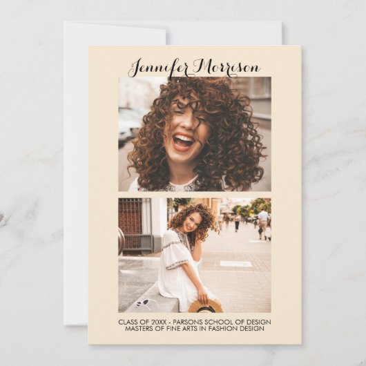 バーチャル卒業ゴールデンパーティー 招待状 (正面)