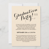 バーチャル卒業ゴールデンパーティー 招待状 (裏面)