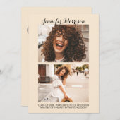 バーチャル卒業ゴールデンパーティー 招待状 (正面/裏面)