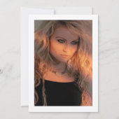 バーチャル卒業パーティーの写真 招待状 (裏面)