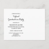 バーチャル卒業パーティーの写真 案内ポストカード (裏面)