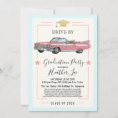 バーチャル女子卒業パーティーでドライブ 招待状 (正面)