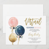 バーチャル性別お披露目パーティー 招待状 (正面/裏面)