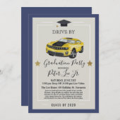 バーチャル男性卒業パーティー招待状 招待状 (正面/裏面)