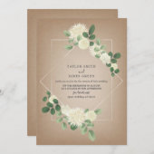 バーチャル結婚ライブストリーム植物学 招待状 (正面/裏面)