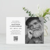 バーチャル記念お祝いのライフシンプルQR 招待状 (スタンド正面)