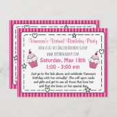 バーチャル誕生日パーティーの招待 ポストカード (正面/裏面)