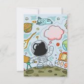 バーチャル誕生日パーティーテーマ 招待状 (裏面)