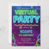 バーチャル誕生日招待状 招待状 (正面)