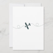 バーチャル赤ちゃんシャワーのアドベンチャー招待状 招待状 (裏面)