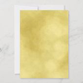 バーチャル金ゴールドミニマルクリスマスホリデーパーティー 招待状 (裏面)