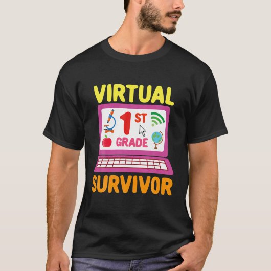バーチャル1級生存者 – 2021年Schoの最終日 Tシャツ (正面)