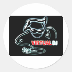 バーチャルDJ ラウンドシール
