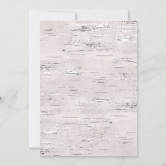 バーチ材 ウッド ダストブルー 結婚式 Save the Date 招待状 (裏面)