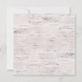 バーチ ウェディング カラー パレット 招待状 (裏面)