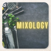 バーツールMixology スクエアペーパーコースター (正面)