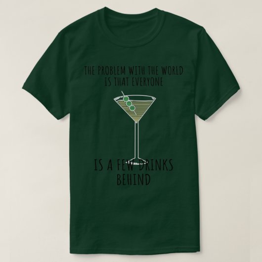 バーテンダーおもしろいことわざ13 Tシャツ (デザイン正面)