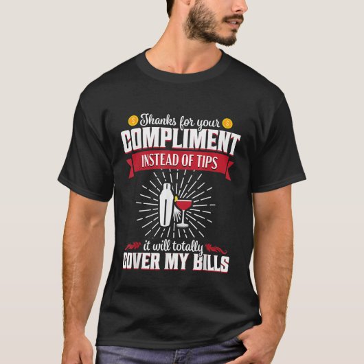 バーテンダーおもしろいギフトシャツBartending Iimm Mixo Tシャツ (正面)