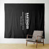 バーテンダーおもしろいバーテンダー定義ビアウォッカWh タペストリー (インサイチュ(横))