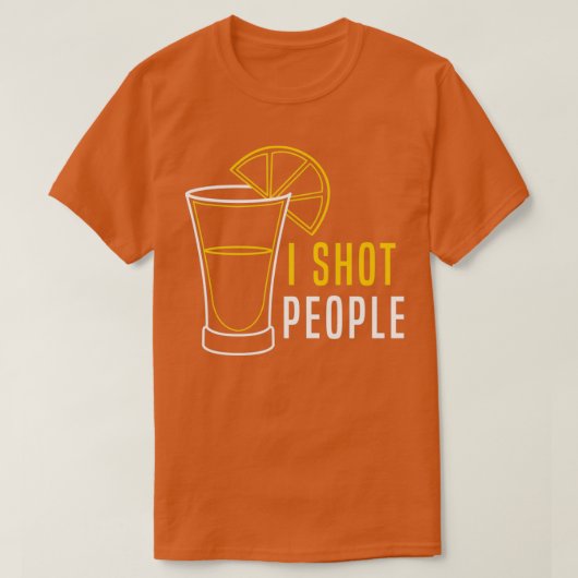 バーテンダーおもしろい10 Tシャツ (デザイン正面)