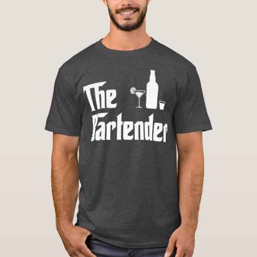 バーテンダーおもしろい Tシャツ (正面)