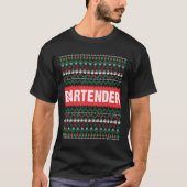 バーテンダーとのこのクリスマスを祝って下さい Tシャツ (正面)