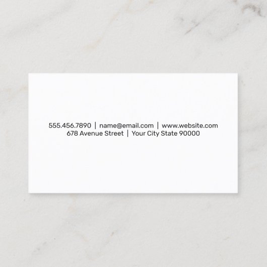 バーテンダーのお酒を飲む女性 名刺 (裏面)