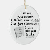 バーテンダーのオーナメント セラミックオーナメント (右)