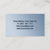 バーテンダーのカクテルのバーのパブクラブガラスマルティーニカード 名刺 (裏面)