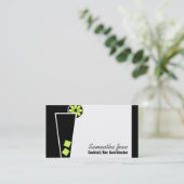 バーテンダーのカクテルの調整者の名刺 名刺 (スタンド正面)