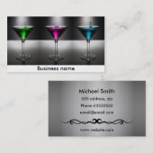 バーテンダーのカクテル 名刺 (正面/裏面)