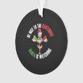 バーテンダーのサンタクロースおもしろいの贈り物に優しい オーナメント (正面)