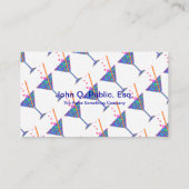 バーテンダーのナイトクラブのマルティーニのガラス名刺 名刺 (裏面)