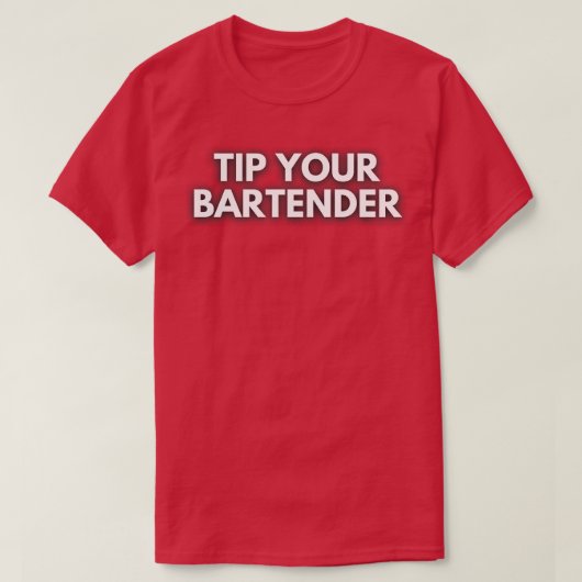 バーテンダーのヒント4 Tシャツ (デザイン正面)