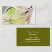 バーテンダーのマルガリータの名刺 名刺 (正面/裏面)