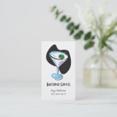 バーテンダーのマルティーニのglass_black 名刺 (スタンド正面)