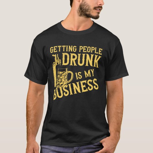 バーテンダーのミックスロ飲ストの人を得るのが私の仕事 Tシャツ (正面)