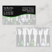 バーテンダーのユニークなデザインの名刺 名刺 (正面/裏面)