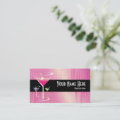 バーテンダーの上品な名刺 名刺 (スタンド正面)