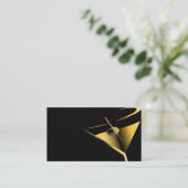 バーテンダーの名刺のテンプレートマルティーニ 名刺 (スタンド正面)